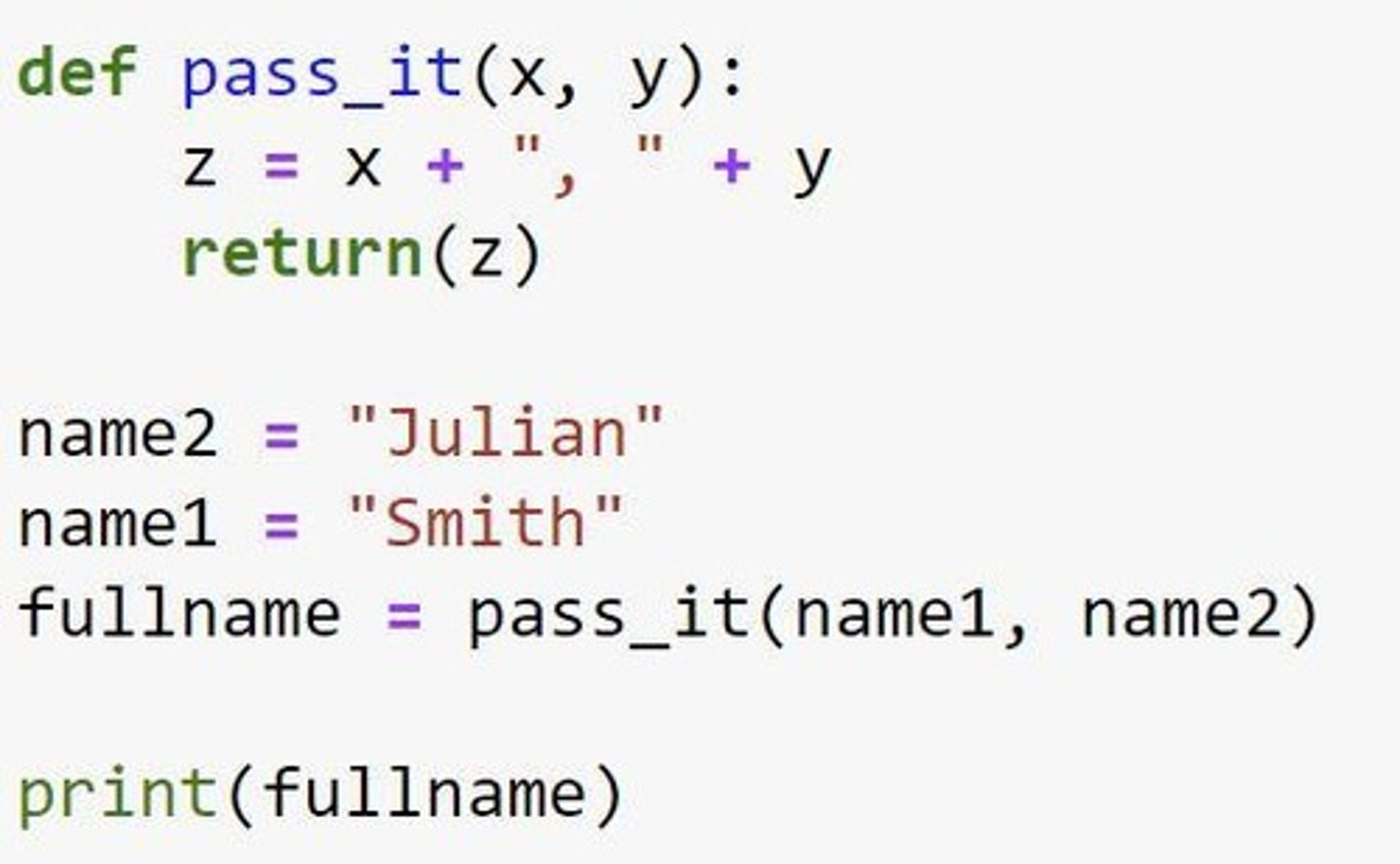 <p>A statement that calls a function without a syntax error.</p>