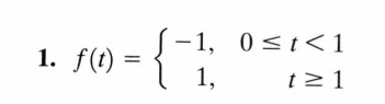 <p>use the definition to find L{f(t)}</p>