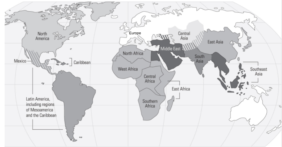 <p>5 countries in South Asia</p>