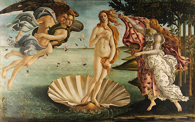 The Birth of Venus, 1480's. Botticelli