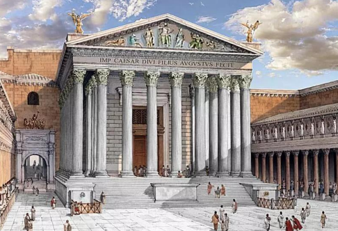 <p>Temple of Mars Ultor, Rome  </p><p>(Rectangular Roman Temple)</p>