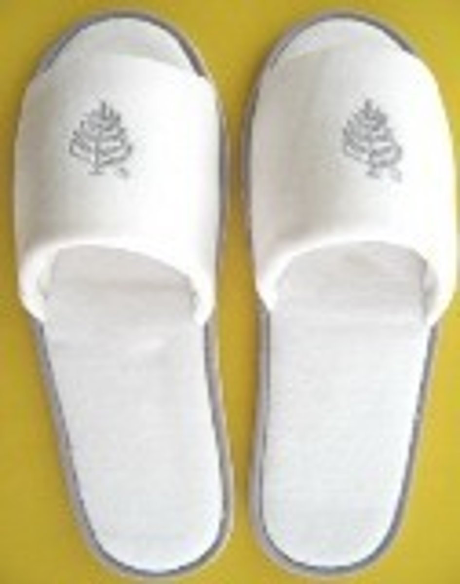 <p>zapatos usados para estar en casa, zapatillas</p>