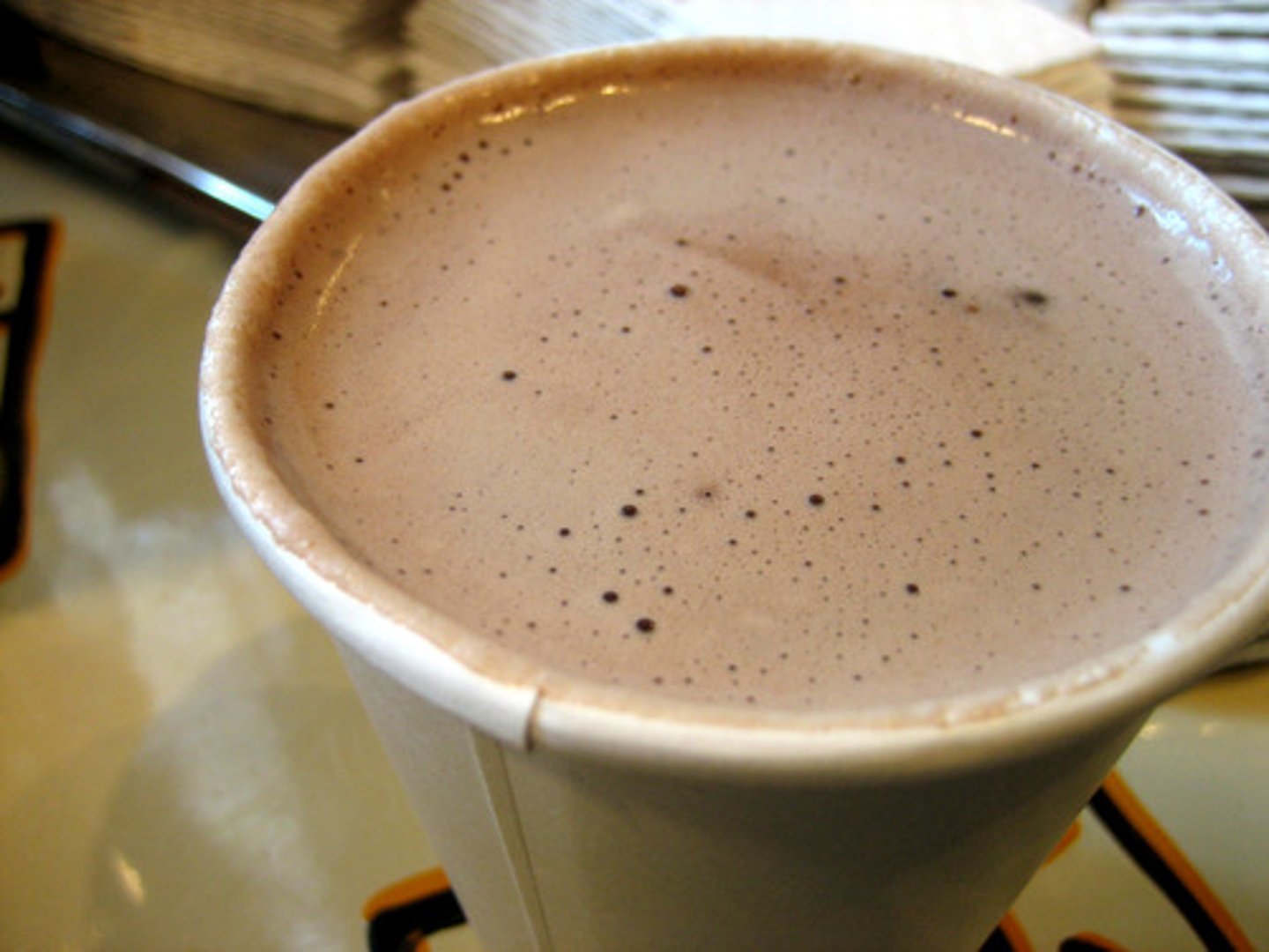 <p>a hot chocolate</p>