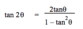 <p>2tan(u) / (1 - tan²(u))</p>