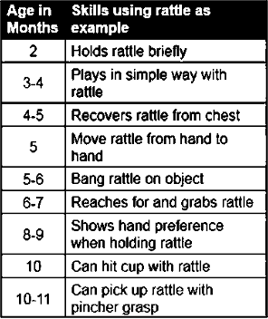 <p><strong><span>Infancy: Birth to 1 Year fine and gross motor skills</span></strong></p>