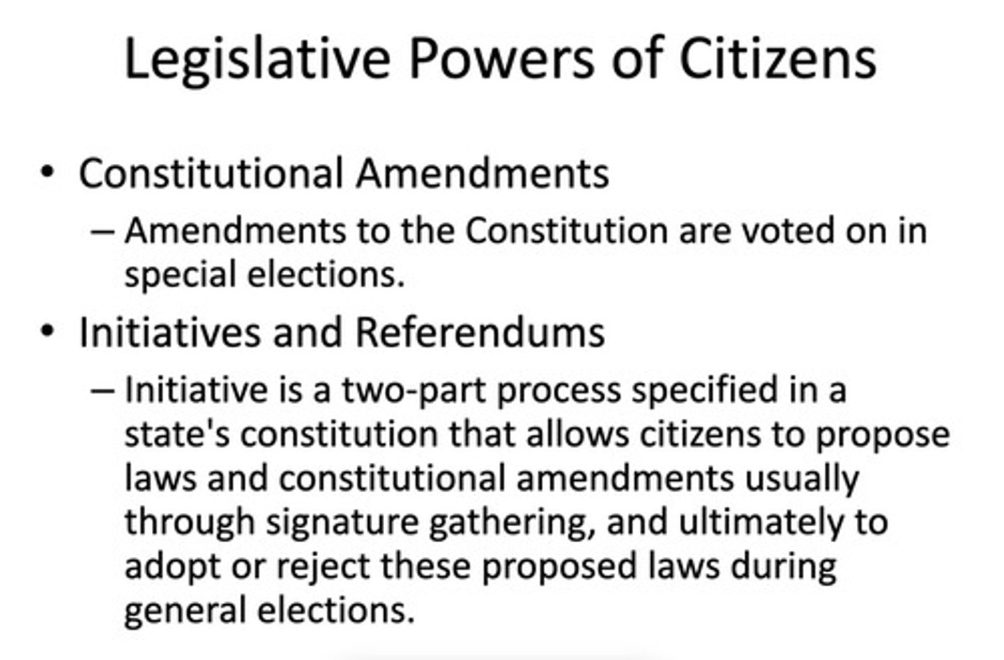 <p>Joint resolutions are used to propose amendments to the Texas Constitution.</p>