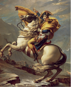 <p>Napoleon Crossing the Alps</p>