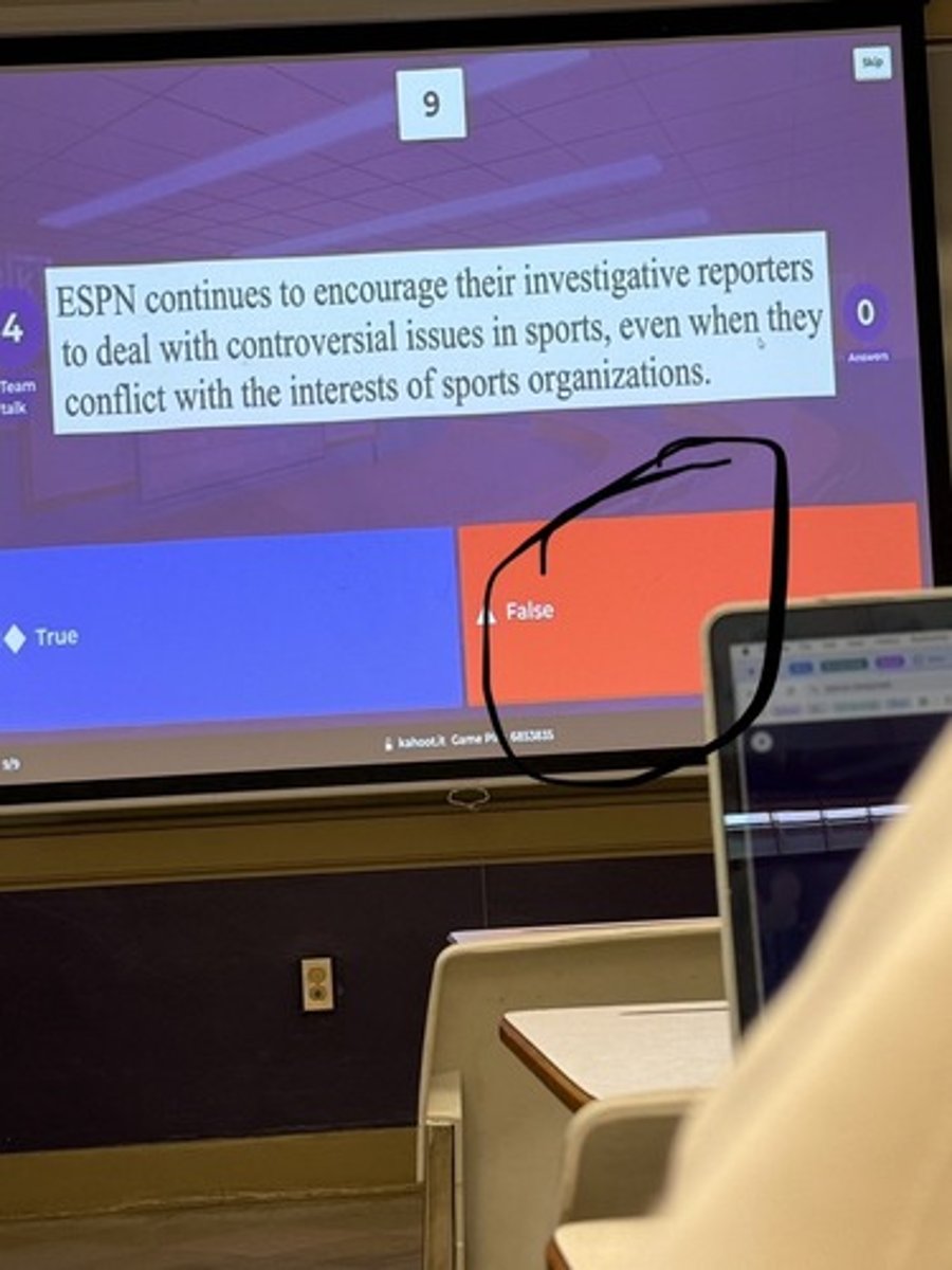 <p>ESPN continues to encourage their investigative reporters to deal with controversial issues in sports, even when they conflict with the interests of sports organizations.</p>