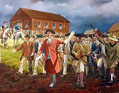 <p>A 1787 rebellion in which ex-Revolutionary War soldiers attempted to prevent foreclosures of farms as a result of high interest rates and taxes</p>