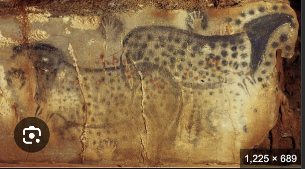 <p>Spotted Horses and Human Hands (Pech-Merle Cave)</p>