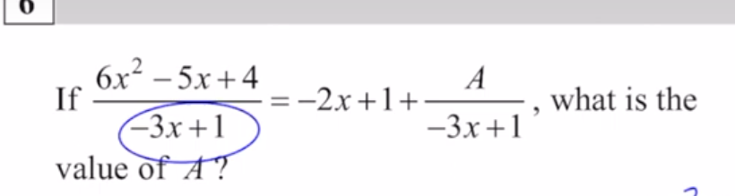 <p>finding the remainder</p>