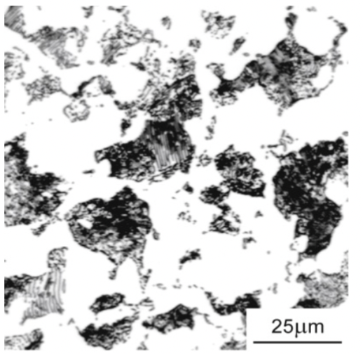 <p>microstructure composition constists mainly of colonies of pearlite with some proeutectoid cementite; means at a higher composition of carbon than a regular eutectoid reaction </p>