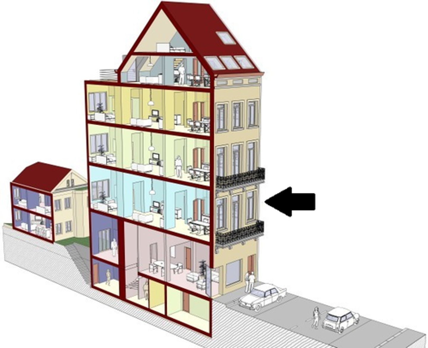 <p>a floor (level)</p>
