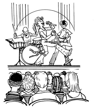 the concert
