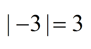 The distance a number is from 0 on a number line. ALWAYS POSITIVE 