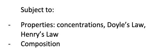 the diffusion of gases between the blood and the lungs which is influenced by partial pressure gradients and gas solubility, the thickness and surface area of the respiratory membrane, and by ventilation-perfusion coupling