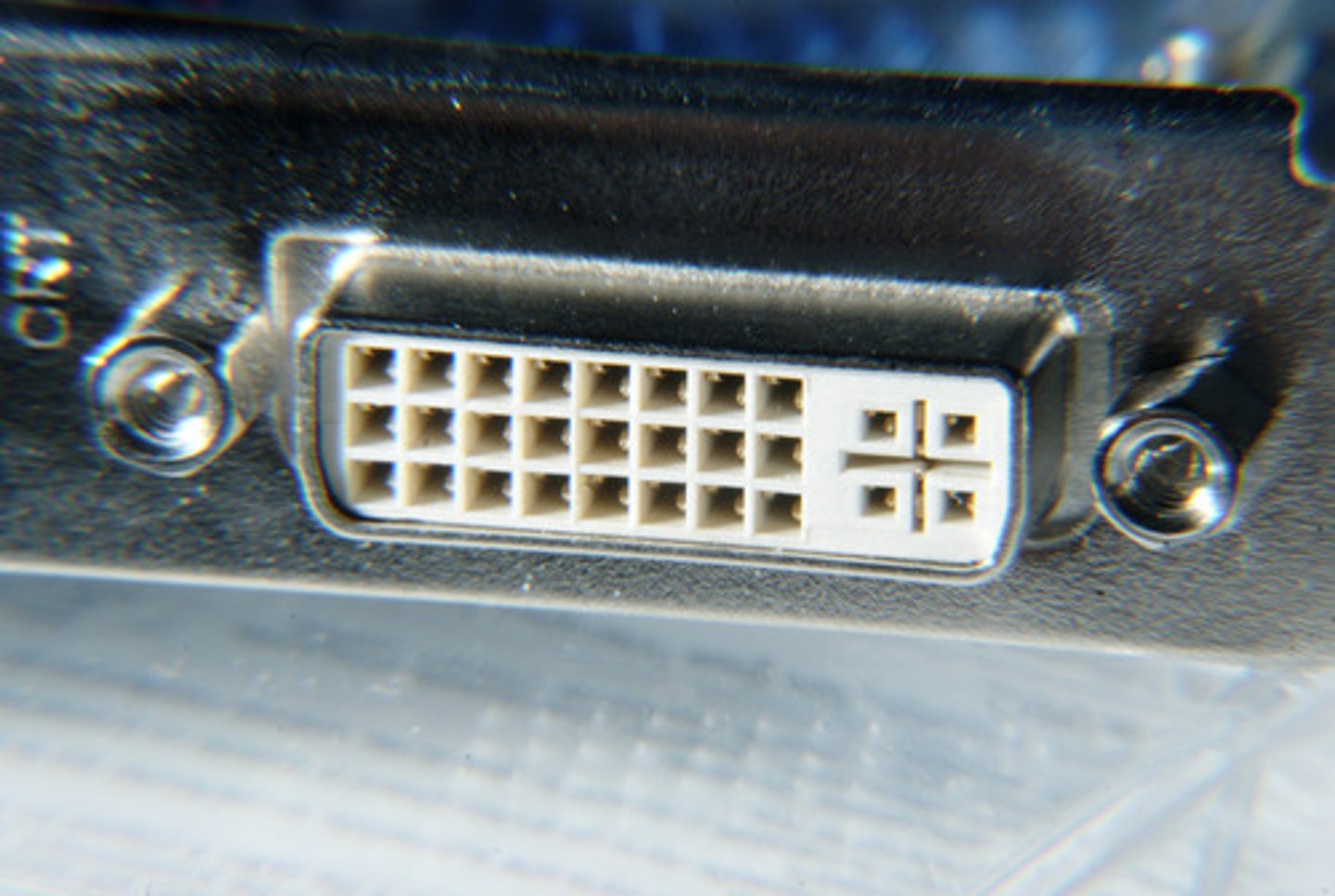 <p>Digital Visual Interface - used to connect a video source, such as a video display controller, to a display device, such as a computer monitor.</p>