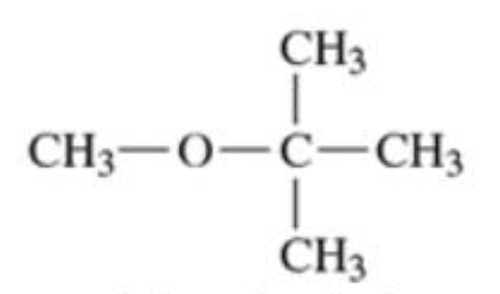<p>molecules which contain two alkyl groups bonded to an oxygen (R-O-R’)</p>