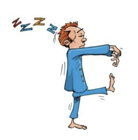 <ul><li><p><span style="color: rgb(235, 147, 30);"><u>Individuals walk and talk while asleep and have no recollection of this in the morning</u></span></p></li><li><p>Occurs in Stage ¾ of sleep</p></li><li><p>Genetic component?</p></li><li><p>More common children (they stage in stage 4 relatively longer)</p></li><li><p><em>Usually</em> return to bed (usually go to kitchen/bathroom)</p></li><li><p>MIGHT respond, disoriented</p></li><li><p>Some sleep medications heighten these sleep disturbances (sleep moving, sleep driving)</p></li></ul><p></p>