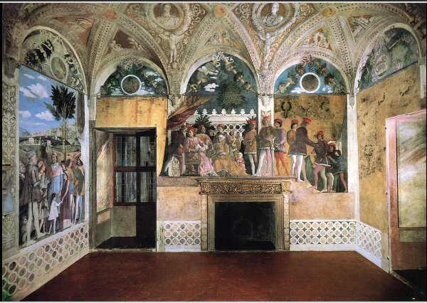 <p>North Wall of Camera Picta (Camera degli Sposi)</p>