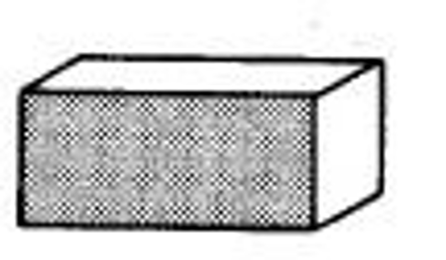 <p>A brick or block masonry laid lengthwise of a wall.</p>