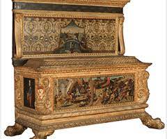 <p>The Morelli-Nerli Wedding Chests /  CASSONE MADE FOR THE MARRIAGE OF LORENZO DI MATTEO MORELLI AND VAGGIA DI TANAI NERLI (ONE OF A SET OF TWO)</p>
<p>%%<strong>(FIFTEENTH-CENTURY ITALY)</strong>%%</p>
<p>==<strong>(FLORENTINE ART IN 2ND HALF OF 15TH CENTURY)</strong>==</p>