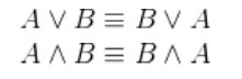 <p>A and B is equal to B and A</p>