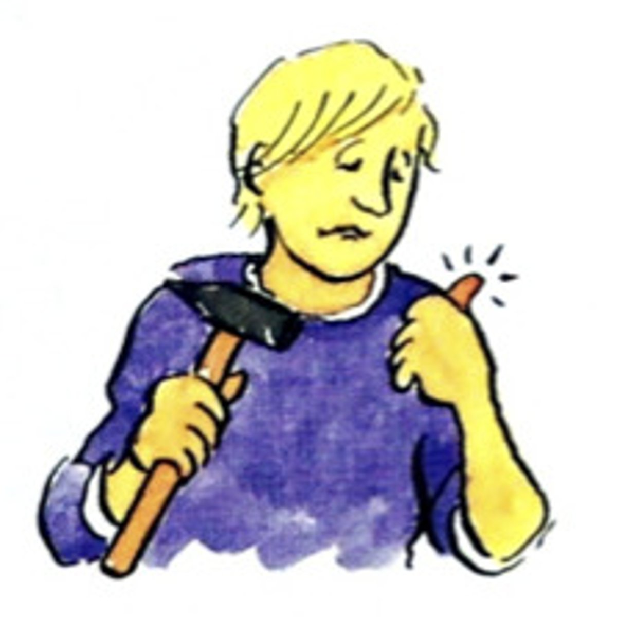 <p>esto pasa cuando te lastimas en una parte específica del cuerpo.</p>