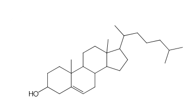 <p>Used in membranes. Precursor to bile acids and steroids. Mostly nonpolar (not soluble in blood) </p>