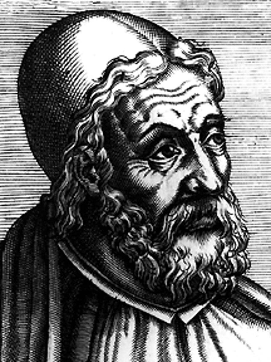 <p>First person to describe location using a mathematical grid; proposed a geocentric theory adopted by Ptolemy.</p>
