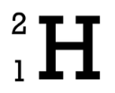 <p>Symbol of an element with the mass# on the top and the atomic # on the bottom</p>