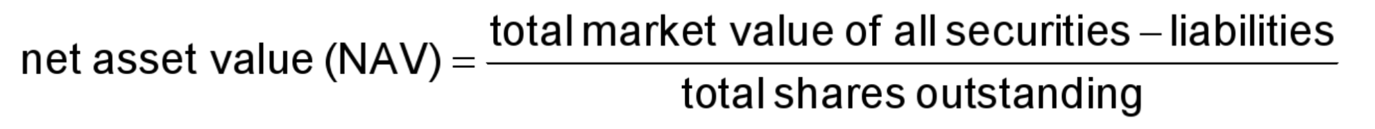 <p>dollar value of a share in a mutual fund</p>