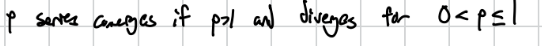 <p>p series sequence is 1/n^p</p>