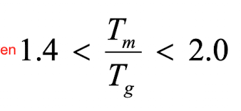 <p>If the Tm is 600K, what is the Tg? </p>
