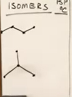 <p>The isomer with the higher boiling point is the straight chain. This is because as you increase branching, you reduce secondary attractive interactions.</p>