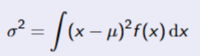 <p>Same properties as variance of discrete case</p>