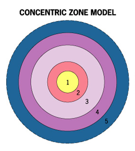 <p>Concentric zone model</p>