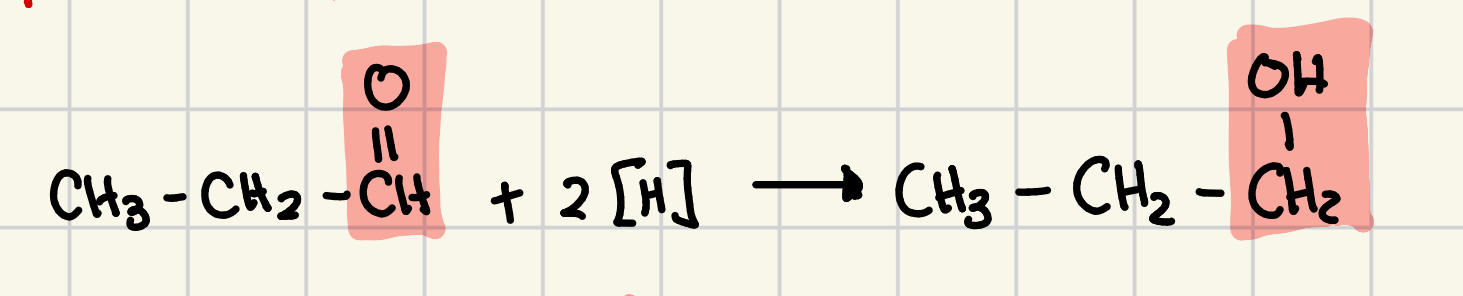 <p>reduction reactions often convert an achiral molecule into a chiral molecule</p>