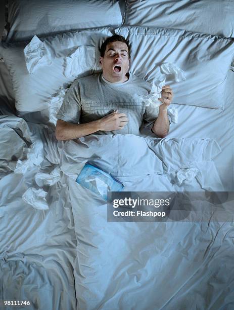 <p>Fever, body aches, and extreme fatigue from flu</p>