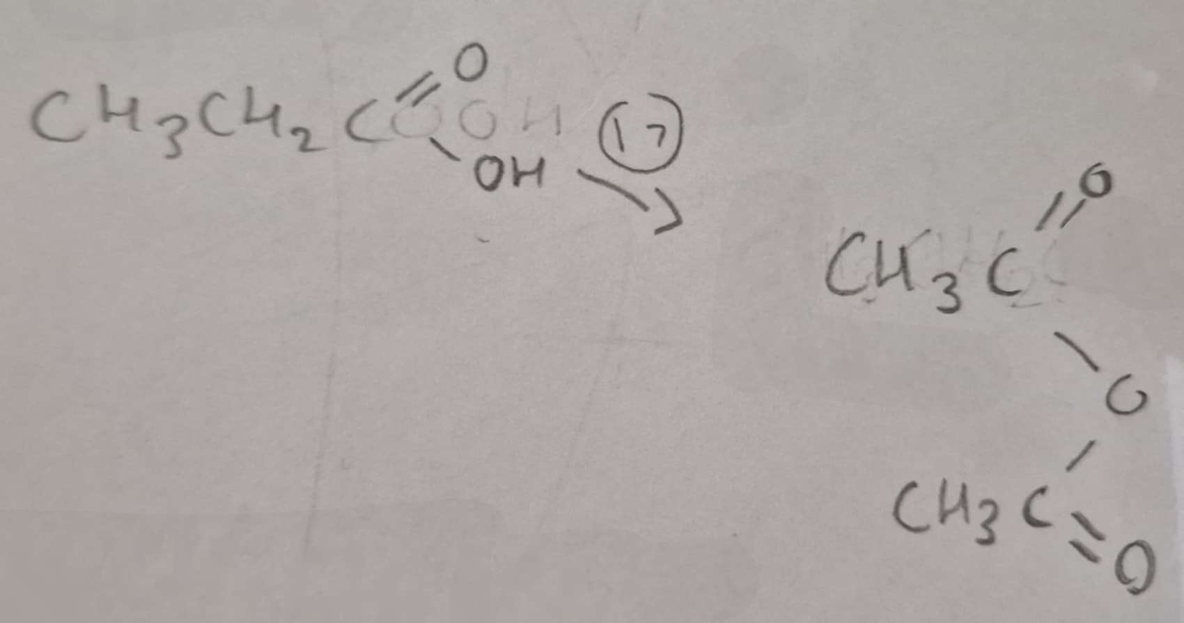 <p>Carboxylic Acid to Acid Anhydride Conditions:</p>