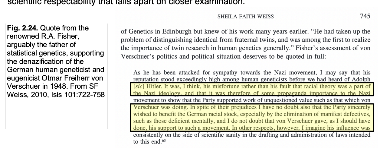 <ul><li><p>that improving the human gene pool outranks the worth of certain human individuals</p><ul><li><p>usually not from the same ethnic, society or white racial group the eugenics is from</p></li></ul></li></ul><p></p>