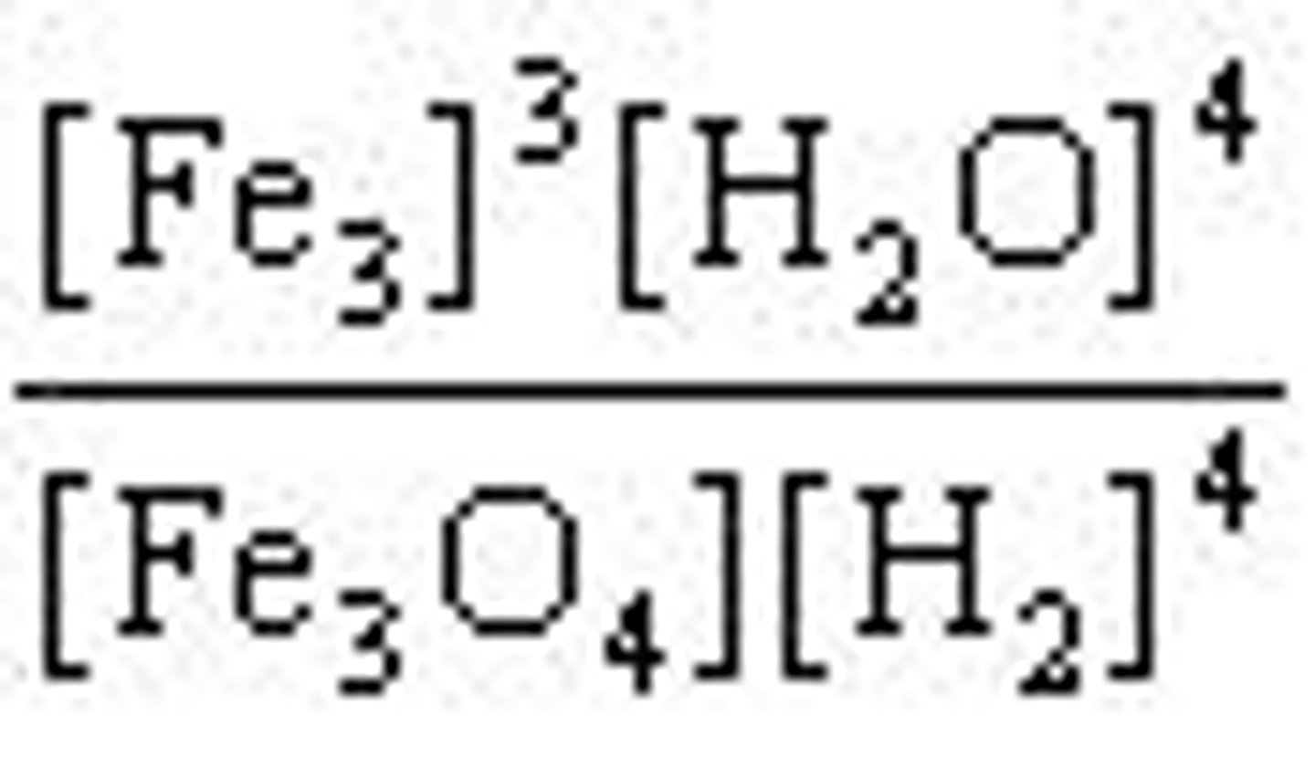 <p>K_eq = [H2S]^2 / ([H2]^2 [S2])</p>