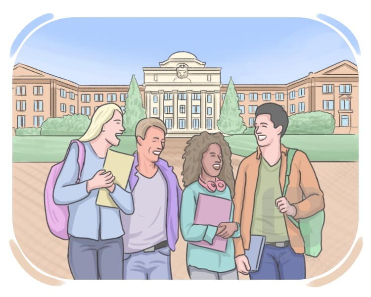 <p>= get into = start a college</p>