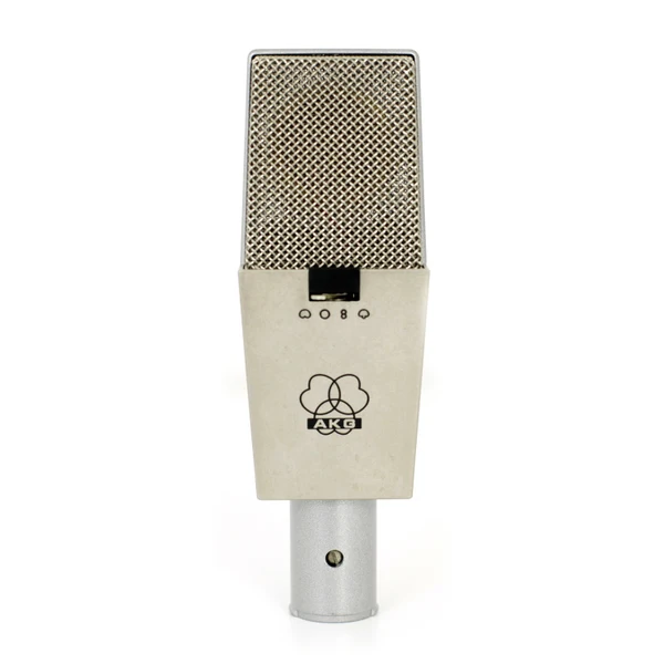 <p>AKG C414; versatile studio condenser mic with multiple polar patterns</p>