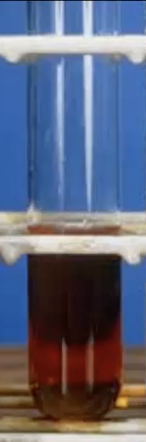 <p>No color change. </p><p>Indicates saturated molecule with only C–C single bonds.</p>