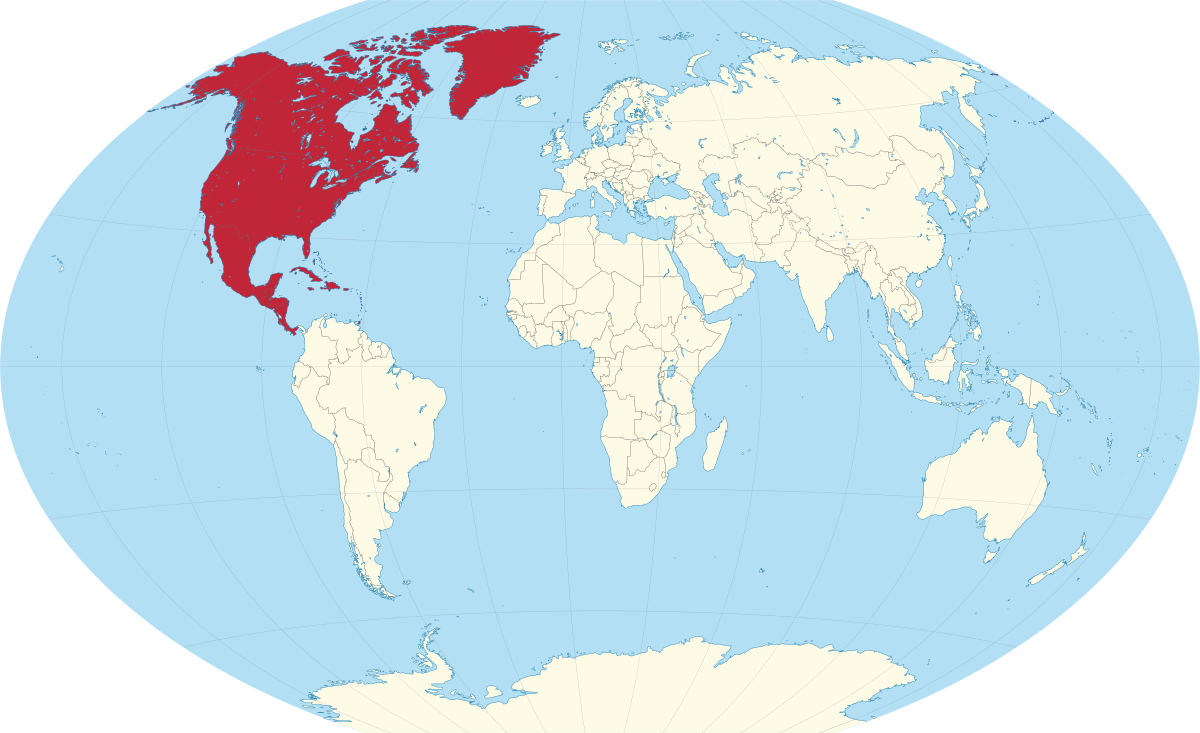 <p>The continent that includes the US.</p>