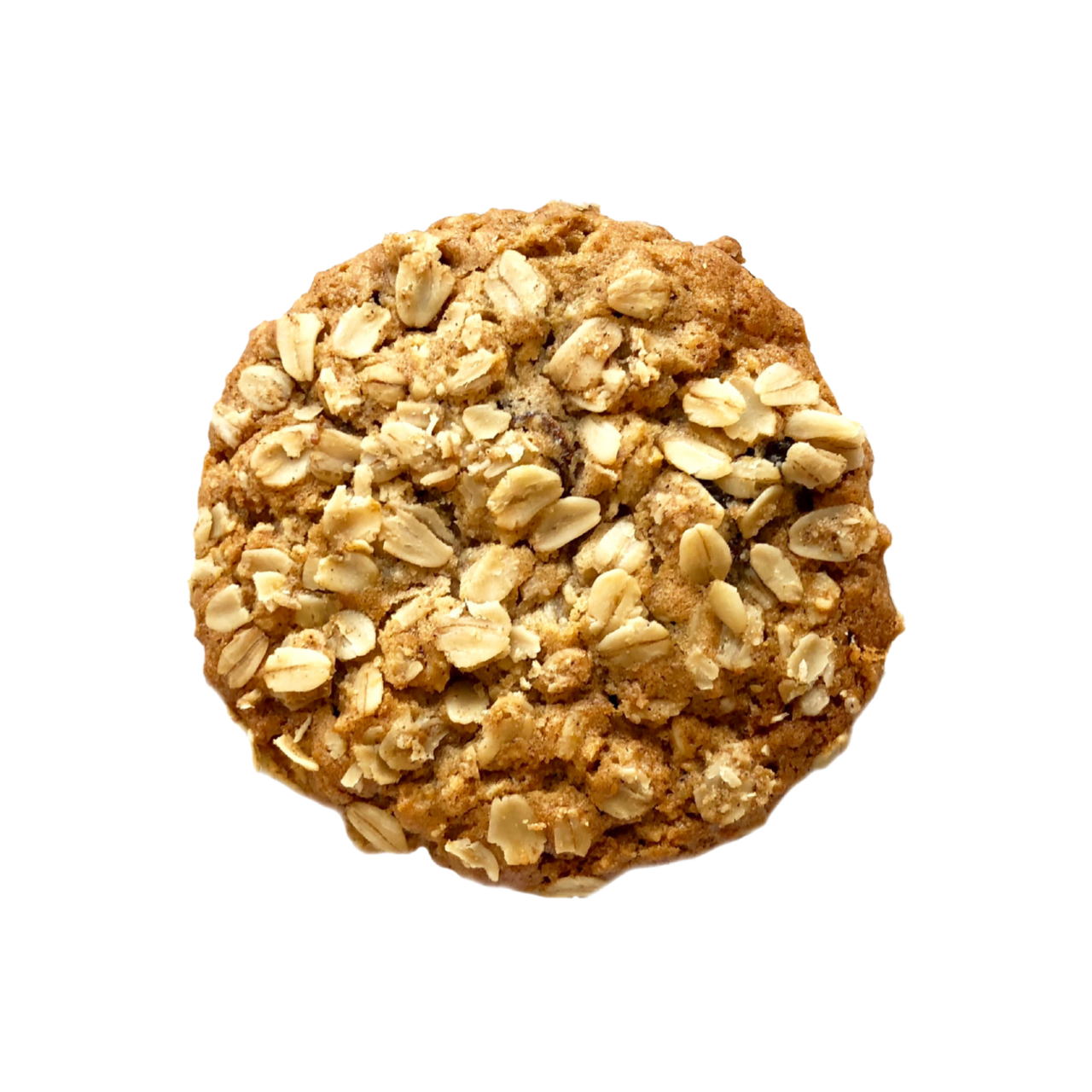 <p><span>This cookie has oats and raisins in the dough and is topped with our homemade granola topping.</span></p><p><span>(OAT)</span></p>