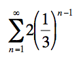 <p><span>Find the sum of the following geometric series:</span></p>