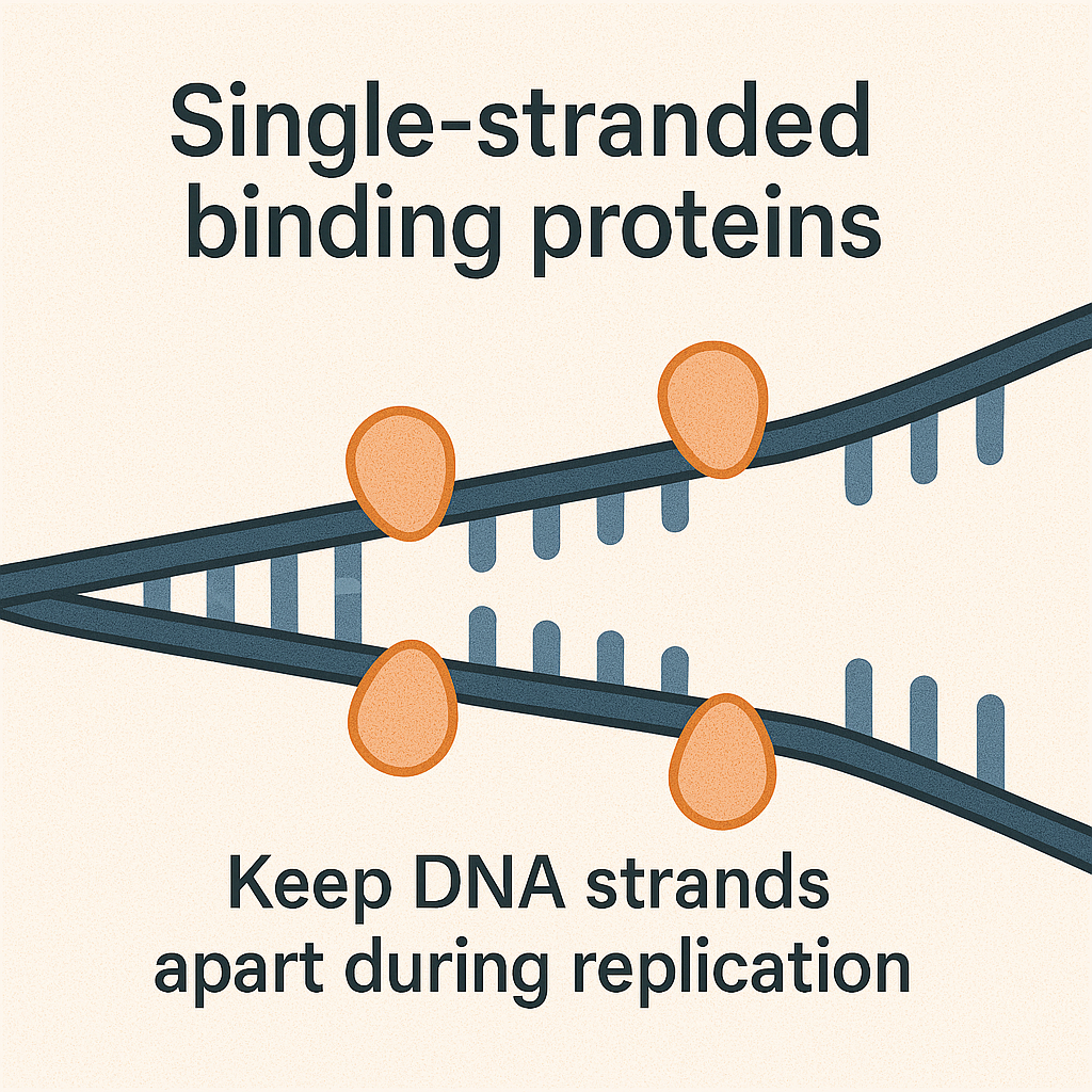 <p>Single-stranded binding proteins (SSB)</p>
