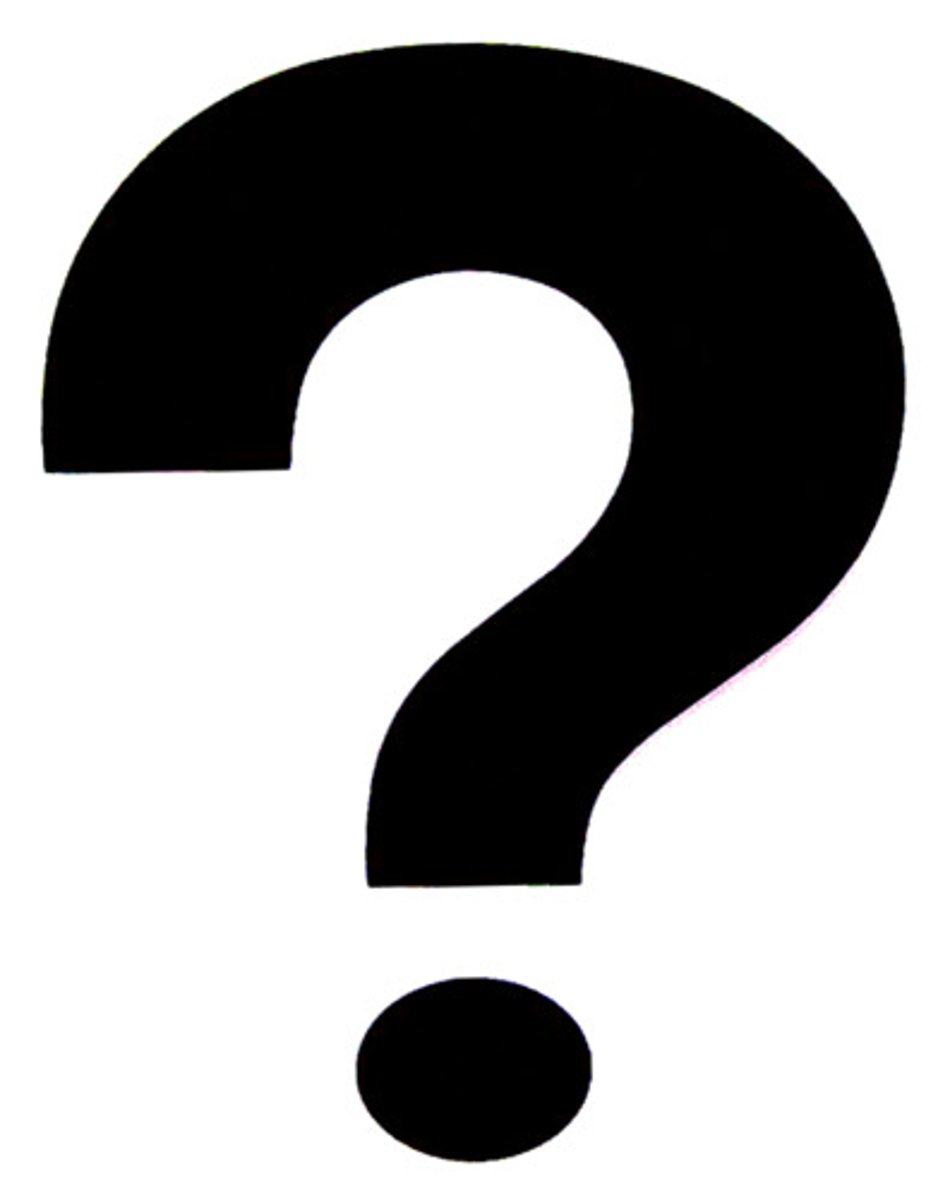 <p>A punctuation mark placed at the end of a sentence to indicate a question</p>